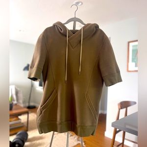 Men’s Helmut Lang short sleeve pull over hoodie size L